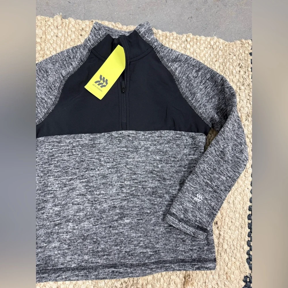 ⭐️Boy Long Sleeve‎ 1/4 Zip Pullover Fleece Sweatshirt